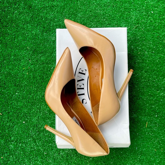 STEVE MADDEN Proto Blush Leather Pump Heels Size 7.5 - Picture 2 of 4